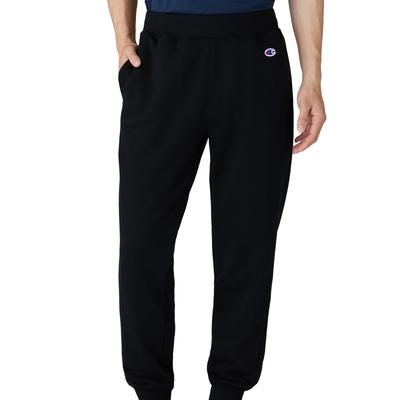 [Champion] Fleece-lined Long Pants with One-Point Logo - Men's Sports Training Pants C3-YS250Z-090-L