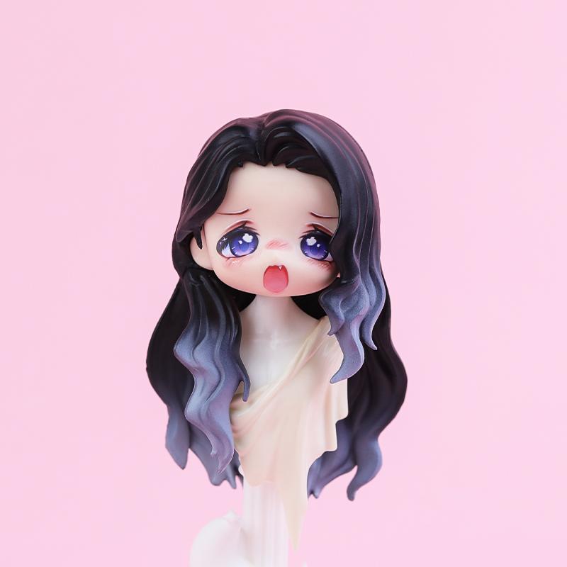 OB11 Transparent Parts Head Shell replacement Korean style Plastic Hair Transparent Replacement Doll Hair Head Mold For Dolls