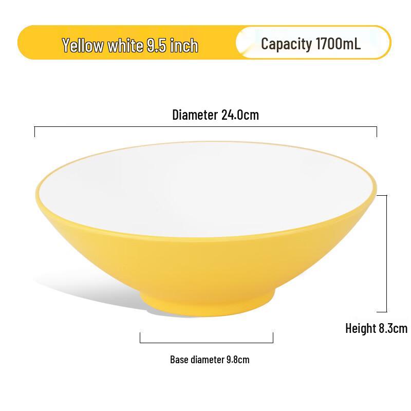 Jingyu Two-Tone Melamine Noodle Bowl