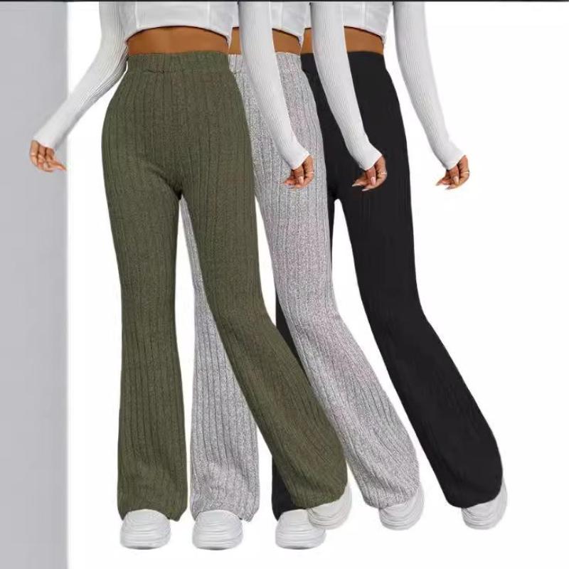 2026 New Women's High Waist Flare Leg Pants, Slim Fit Bootcut Trousers for a Fashionable & Casual Look