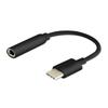 Savio AK-35 USB Type C - Mini Jack 3.5 Adapter Cable, Black