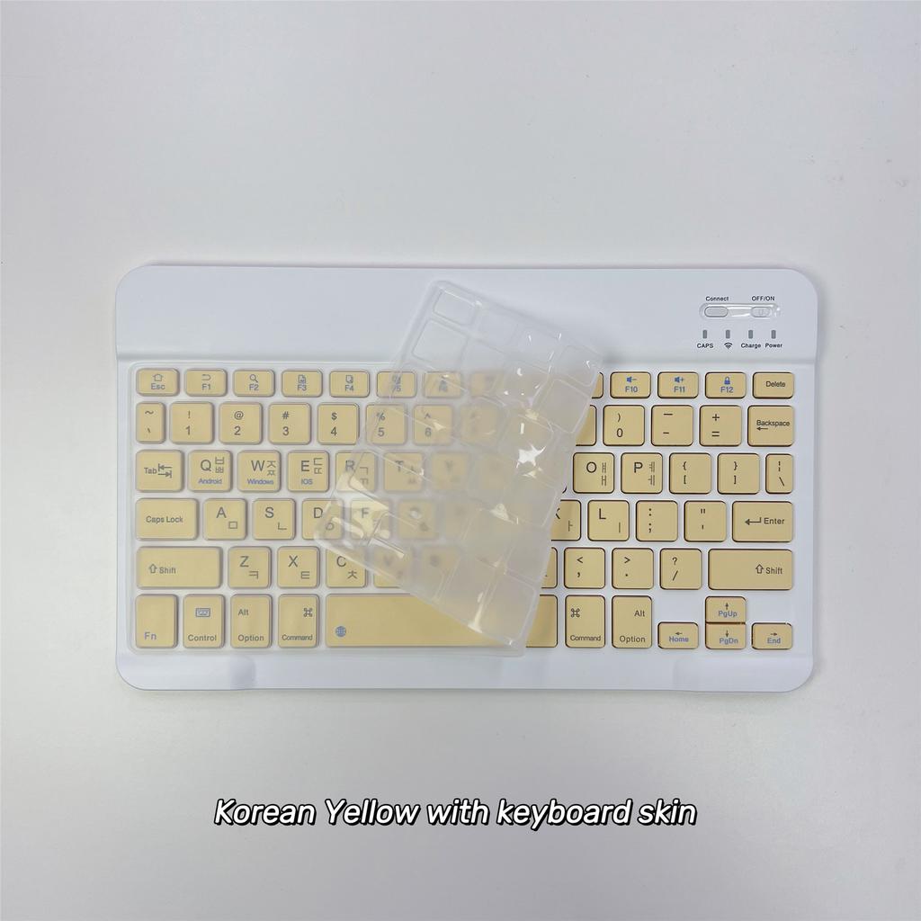 Koreanische Sprache Ultra-Schlanke Bluetooth-Tastatur Tragbar Mini Kabellos Wiederaufladbar für iPad Koreanisch