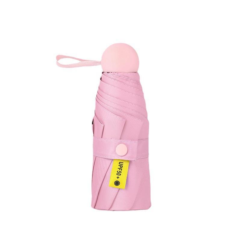 50% Off Sun Umbrella Small Portable Capsule Umbrella Mini Pocket Vinyl Weather Umbrella Gift Umbrella