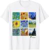 Van Gogh Schilderijen, Zonnebloemen, Sterrennacht T-shirt Heren Dames T-shirts Top