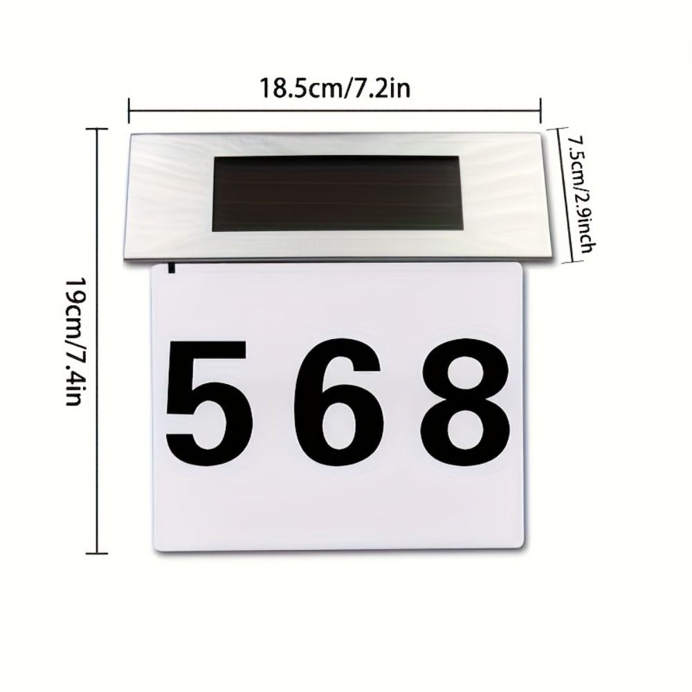 Rainproof LED Address Sign Solar-Powered Solar Lights for Outside LED Door Sign Light  Yard
