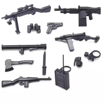 Military WW2 Weapon Guns Soldier MOC MiniFigures Guns Army German Parts Building Bricks Military Army Blocks Toys for Boys