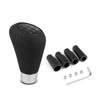 Universal Leather 5-Speed Gear Shift Knob - Fits Most Car Models