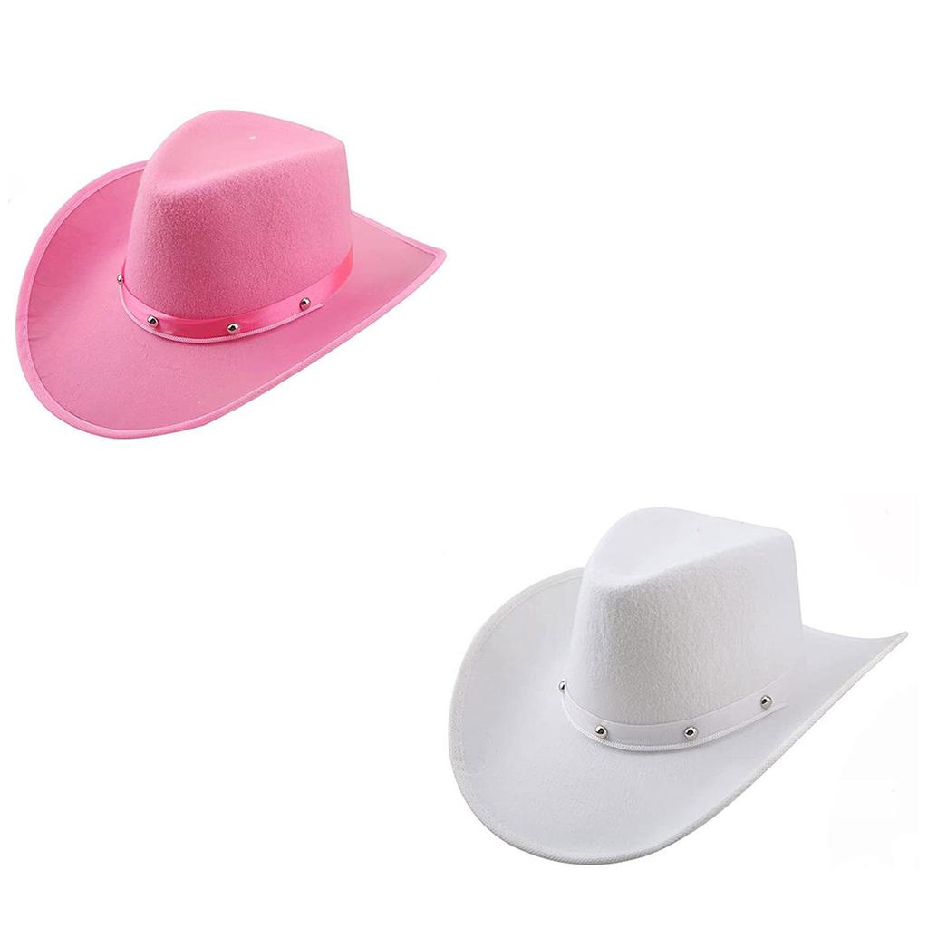 Classical Cowboy Hats With Studs Motifs Soft Comfortable Outdoor Event Costume Parties