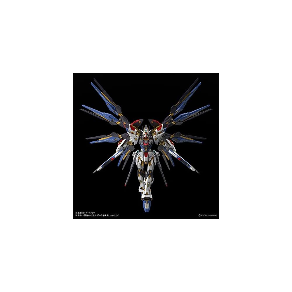 Bandai Spirits MGEX Mobile Suit Gundam SEED Destiny Strike Freedom Gundam 1/100 Scale Color-Coded Plastic Model