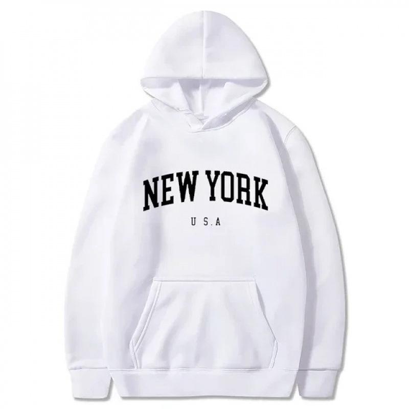 Men Women New York U.S.A City Hoodies Fashion Le