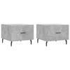 VidaXL Coffee Tables 2 Pcs Concrete Grey 50x50x40 Cm Engineered Wood 829437