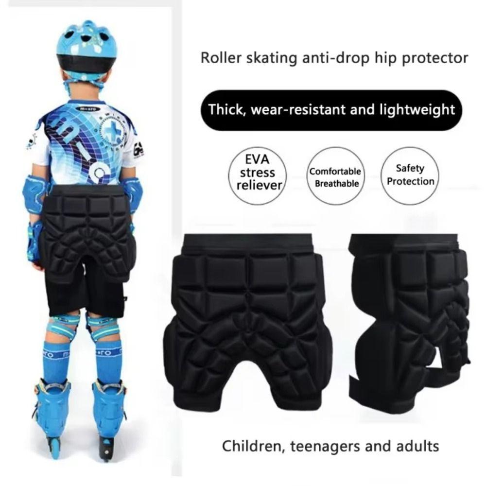 Impact Resistant Children Protective Hip Pad Elastic Protective Padded Shorts  Ice Skating