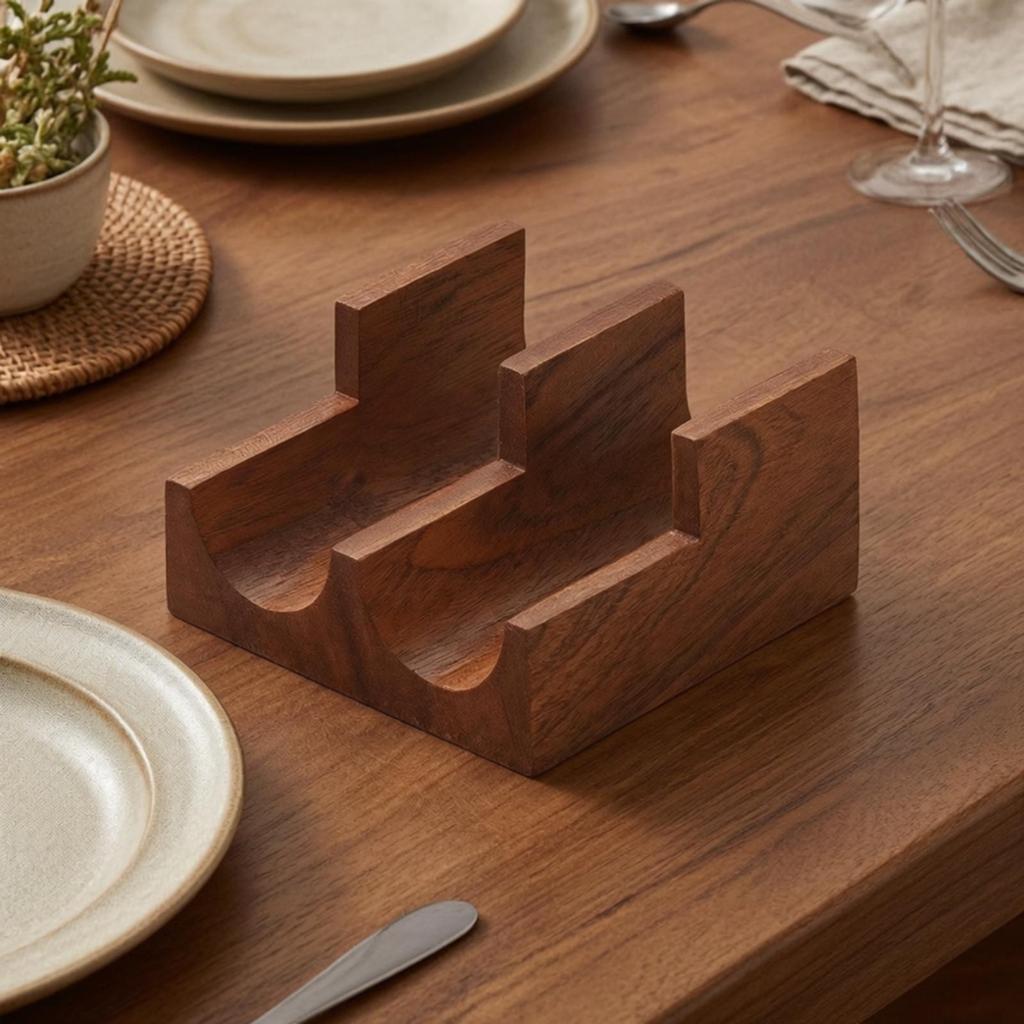 U-Shaped Sushi Serving Rack Sleek for Home Entertaining