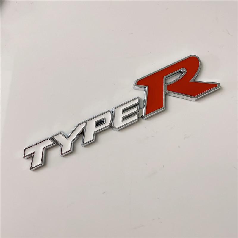 Modifikované kovové samolepky na auto: Logo TYPER pro Civic, Fit, Crider, Spirior, XRV, Vezel