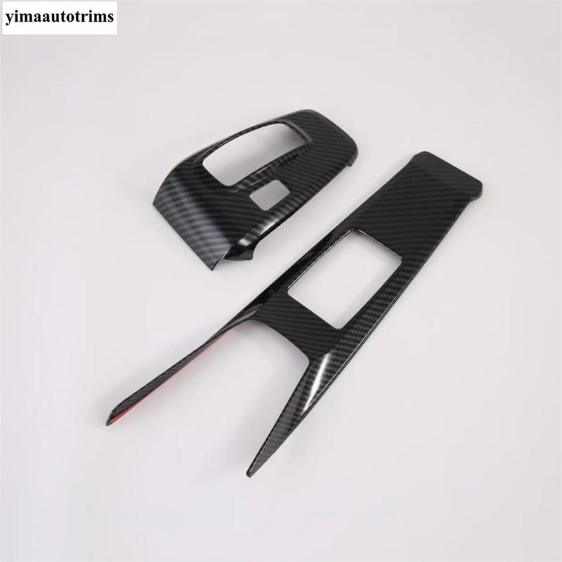 Carbon Fiber Central Console Gear Shift Panel Frame Decoration Cover Trim Accessory Interior For Hyundai Sonata DN8 -