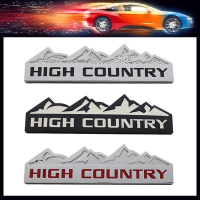 3D HAUT PAYS Montagne de Neige Pour SUV Voiture Tout Terrain Capot Aile Coffre Arrière Décalcomanie Emblème Badge Autocollant