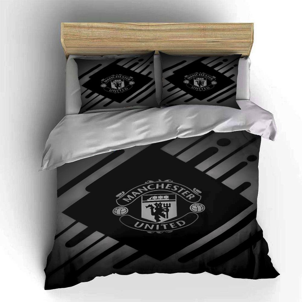 "Manchester United Bedding Set" Bedding Duvet Cover Set Duvet Cover Pillowcases (1 * Duvet Cover 2 * Pillowcases, Without Duvet Insert)