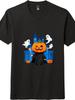 Halloween Pumpkin Vampire Lollipop T-shirt | Cute Spooky Festival Tee
