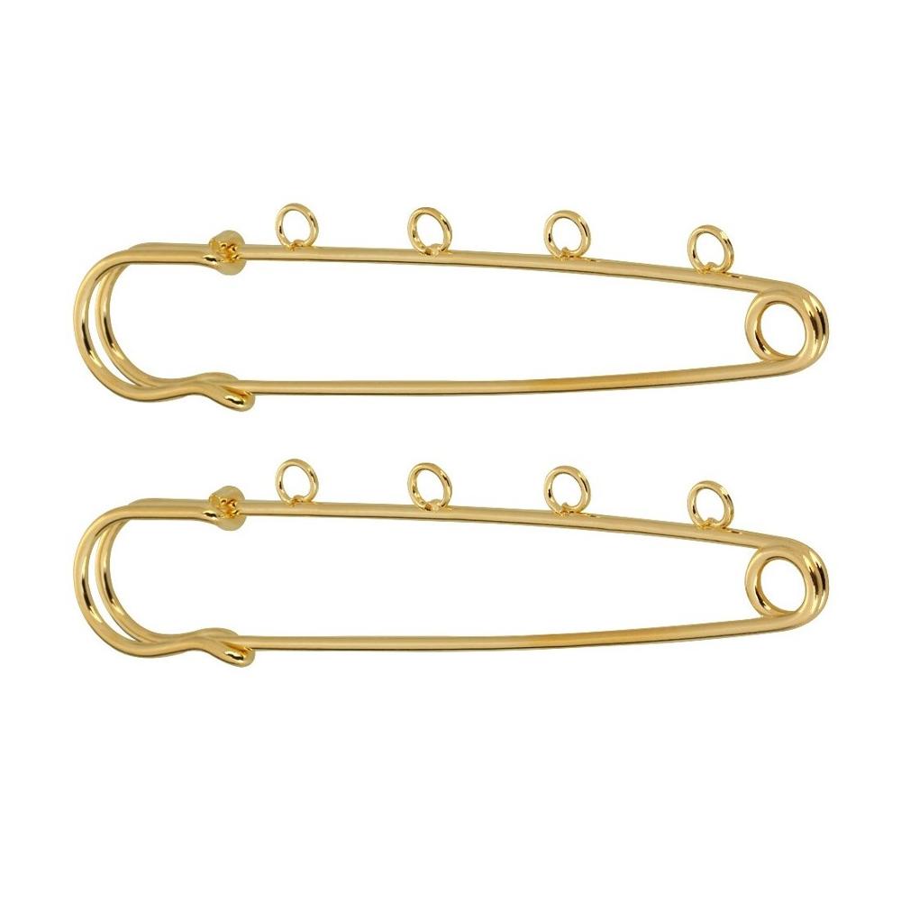 Louleur High Quality Big Large Long Wedding Brooch Safety Pins Needles for Women DIY Brooch Pins Jewelry Making Findings