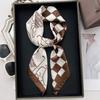 2026 Neues Florales Muster Satin Seiden Schal 70cm Kleines Quadratisches Halstuch Damen Vielseitiges Dekoratives Bandana