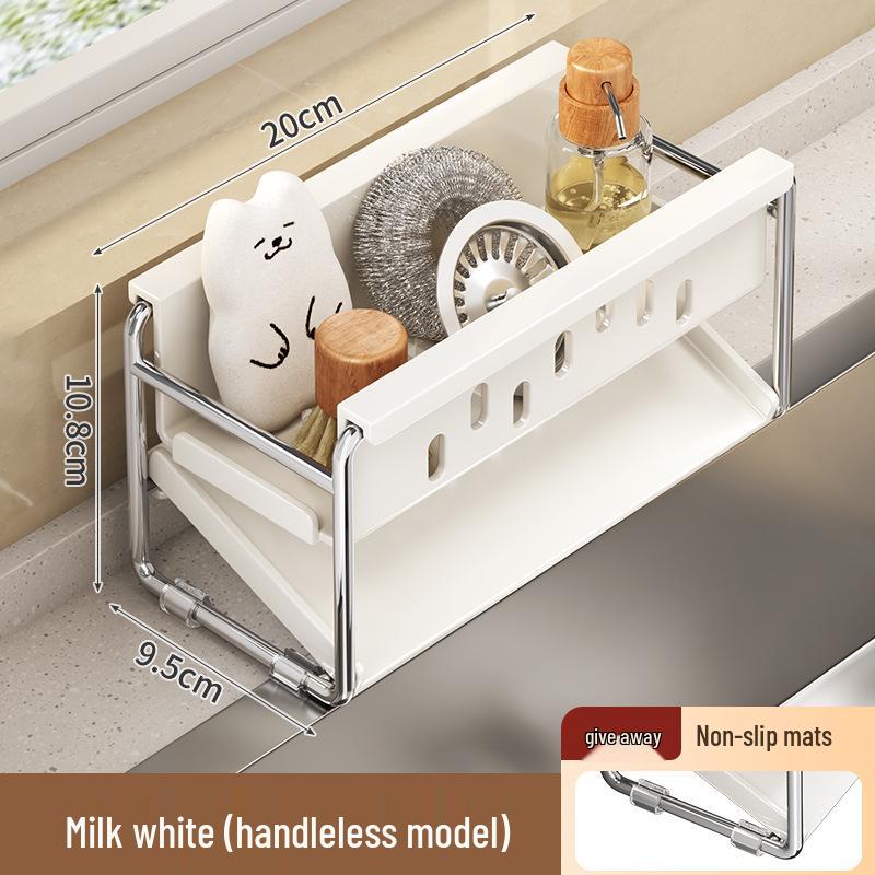 Multi-Functional Sink Sponge Holder Dish Rack - Hanging Kitchen Basket for Dishwashing Sponge and Rag Storage