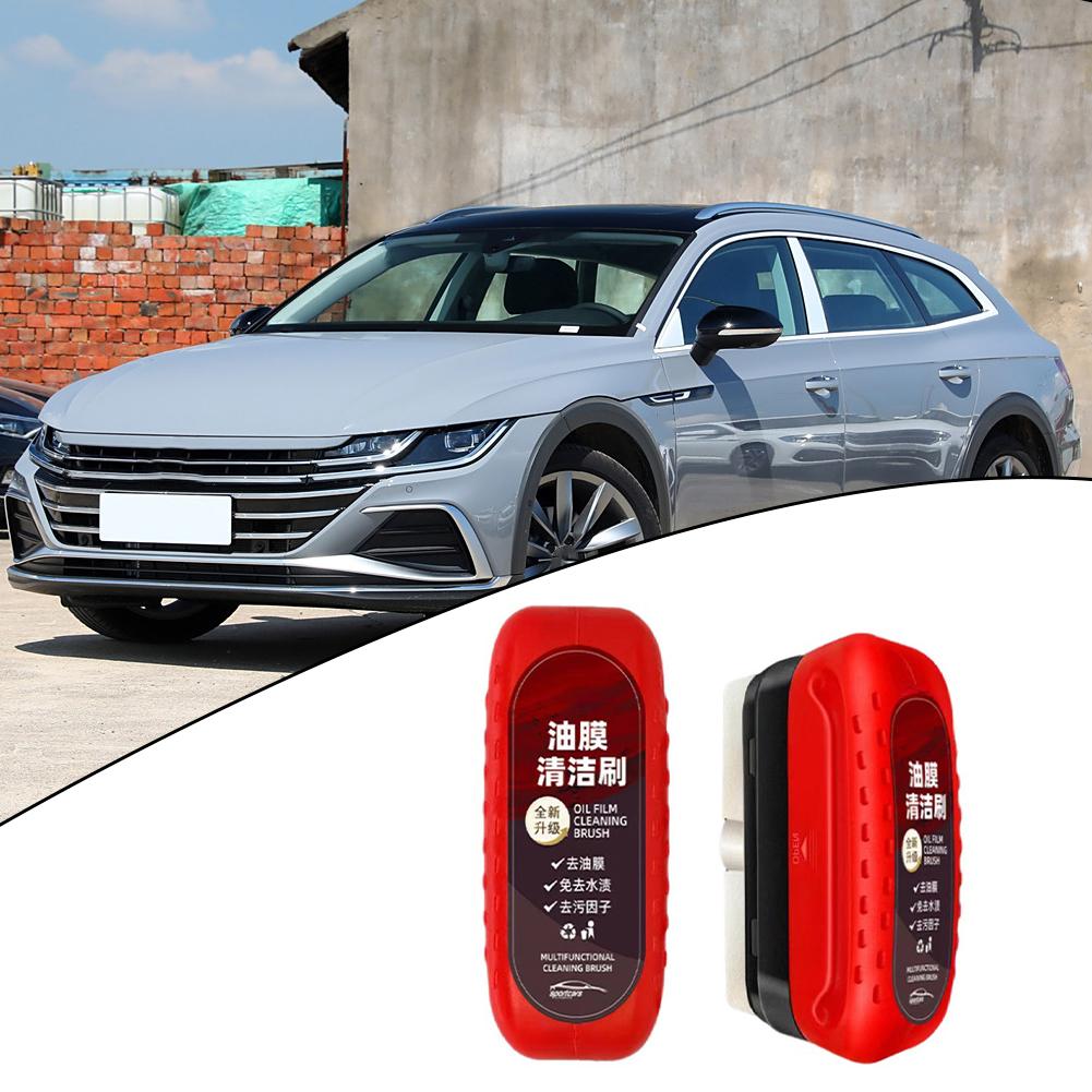 Automotive Oil Film Cleaning Brush Glass Board Car Windshield Cleaning Brush Water Spots Stain Removal Auto Detailing