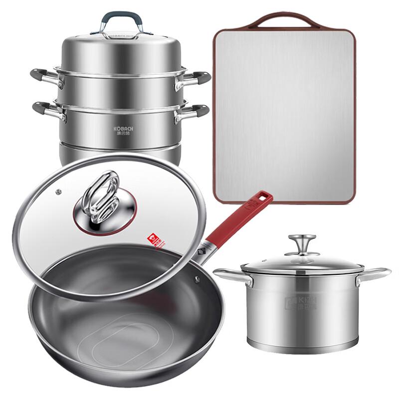 Kangbach 3rd Gen 4-Piece True Titanium Cookware Set