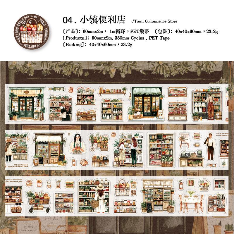 1pcs DIY Decoration Adhesive Tapes Japanese a comfortable rhythm Washi Tapes Masking Tapes stickers stationery