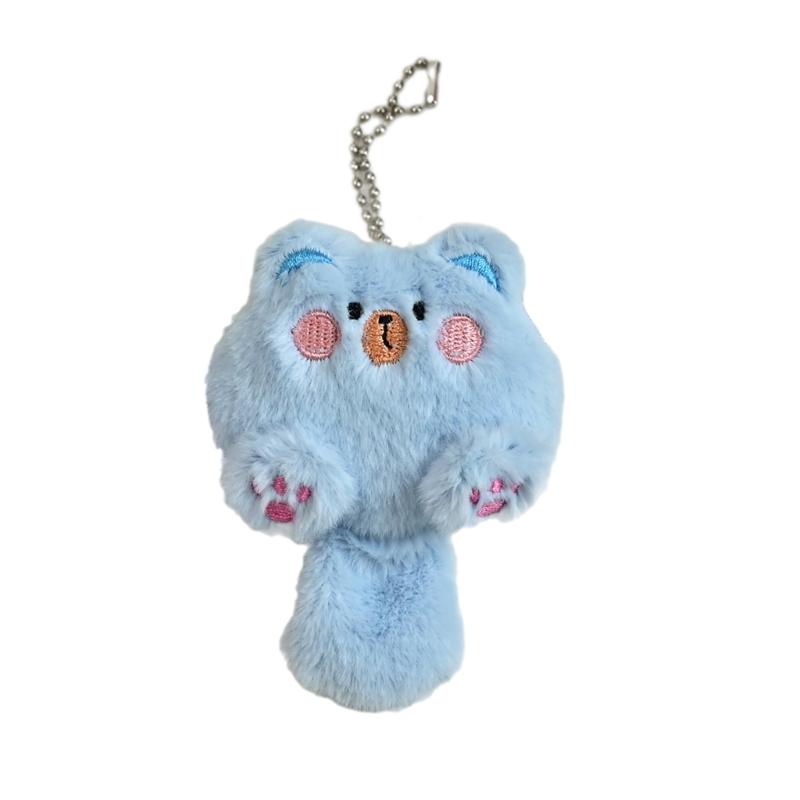 Plüsch Katze Schlüsselanhänger Cartoon Tier Anhänger Schlüsselanhänger Modische Stoffpuppe Schlüsselanhänger Schmuck für Rucksäcke und Handys