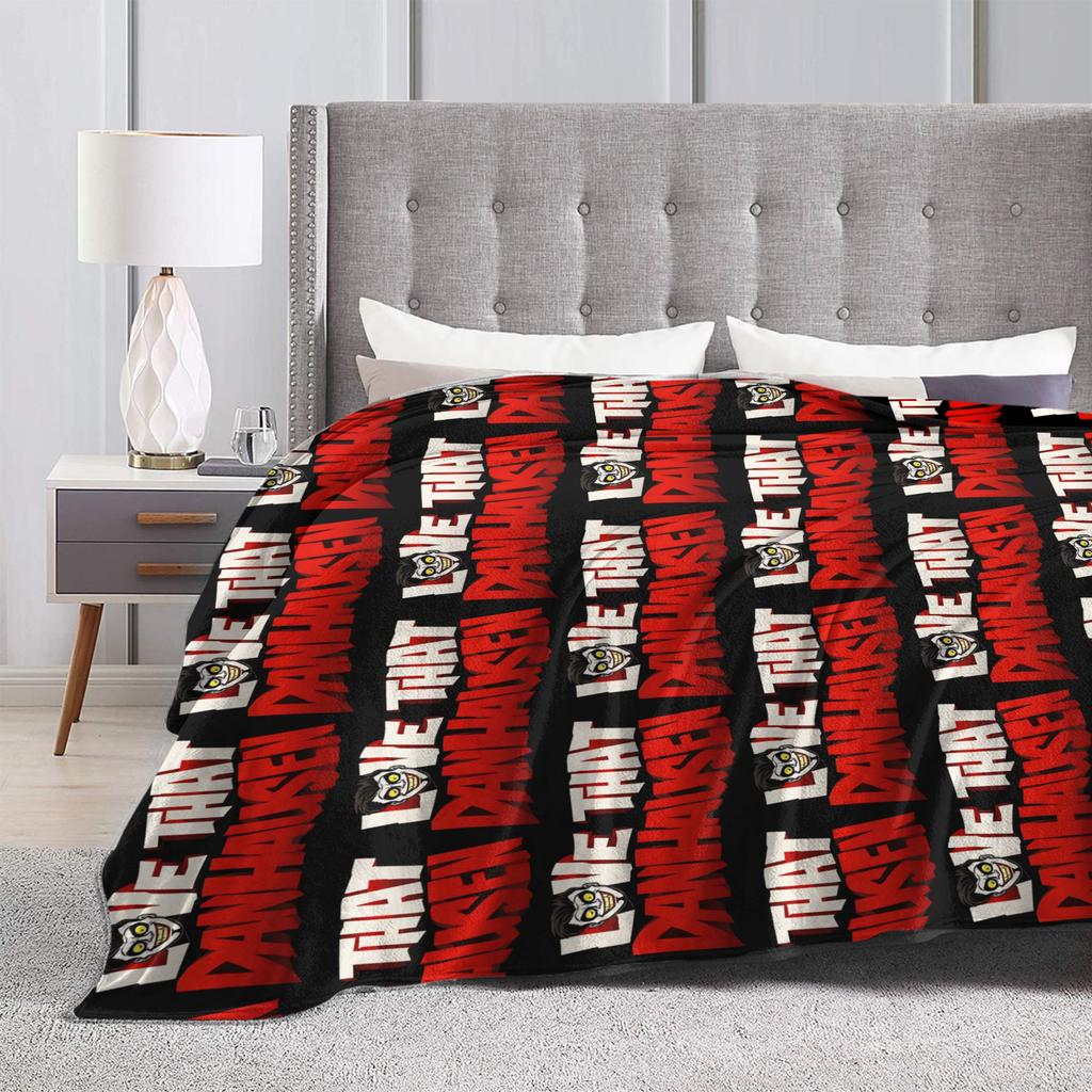 Funny Very Nice Very Evil Danhausen Wrestling Blanket Fleece Printed Super Soft Throw Blanket for Home Office Plush Thin Quilt