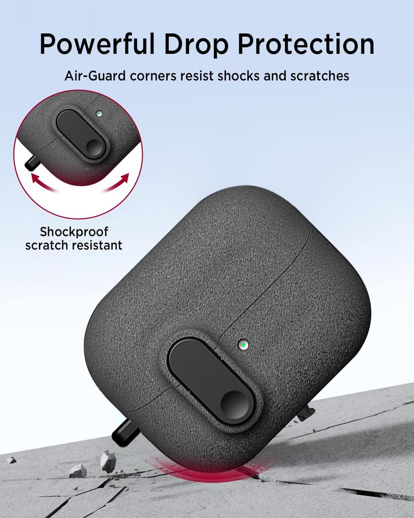 Case for Samsung Galaxy Buds 3/Buds3 Pro/Buds3 FE with Secure Lock Full Body Protective Case for Galaxy Buds 3/Buds3pro /Buds3FE