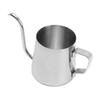 Pour Over Kaffeekanne Langer Schmaler Ausguss 304 Edelstahl Schwanenhals Pour Over Handaufguss Tee Kaffee Kanne 250ML Silber