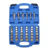 114pcs Oil Pan Drain Plug Repair Kit Alloy Steel Drain Plug Removal Tool Auto Thread Repair Tool Set with Carry Case
