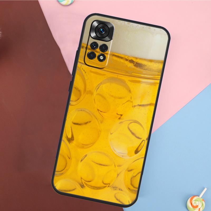 A Glass of Beer Alcohol Cover For Xiaomi Redmi Note 13 Pro 14 12 11 9 10 9S 10S 11S 12S Redmi 10C 12C 13C 14C Case
