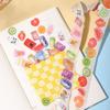 Small Size Pattern Tape Boxed Cat Coffee Fruit House Creative Hand Account Collage Material DIY Decorative Tape Can Write Tape