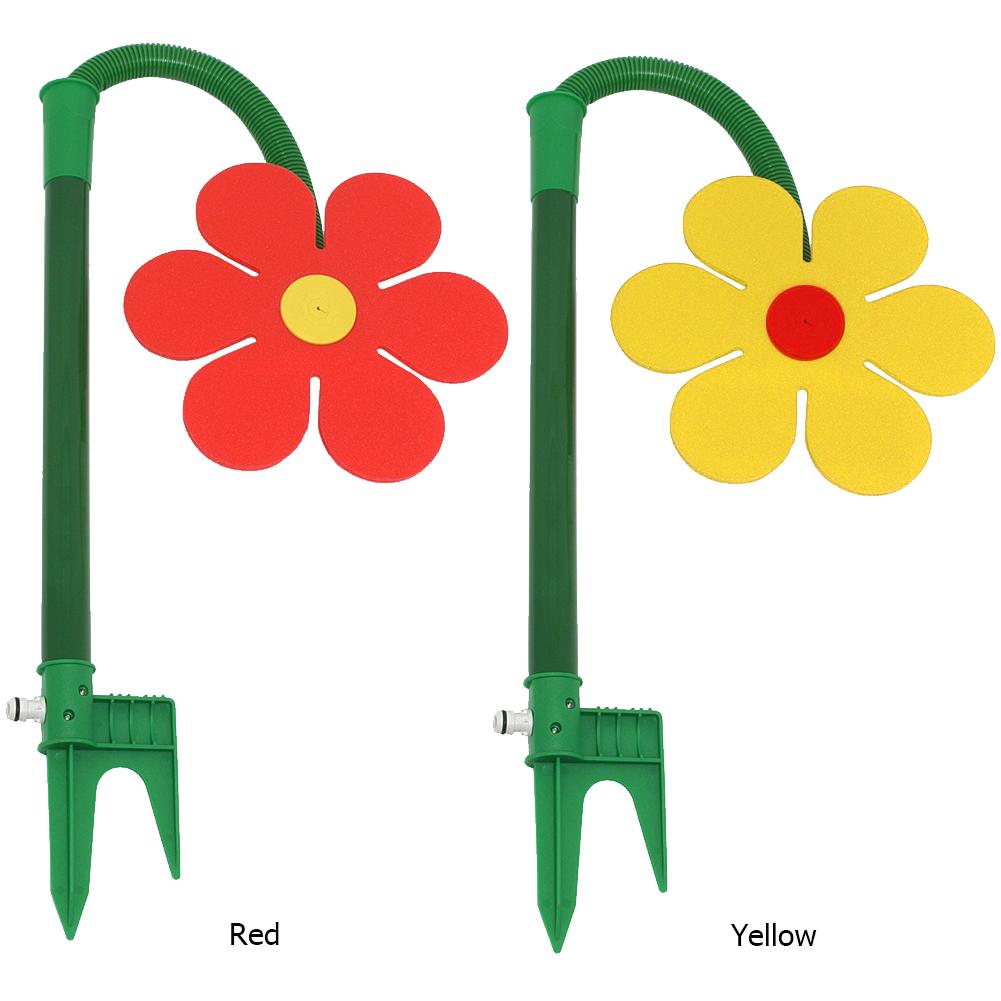 Dancing Sunflower Shape Grass Water Sprinkler 720 Rotating Water Spray Garden Sprinkler for Yard Lawn Watering Garden Decoration