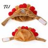 Small Dog Winter Warm Hat Cute Hedgehog Cat Hat, Plush Cozy Pet Adjustable Fit, Comfortable Elastic Bonnet Funny for Cats, Puppies,