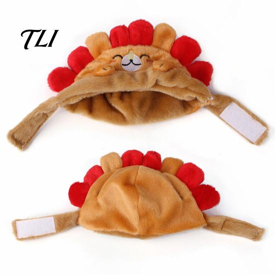 Small Dog Winter Warm Hat Cute Hedgehog Cat Hat, Plush Cozy Pet Adjustable Fit, Comfortable Elastic Bonnet Funny for Cats, Puppies,