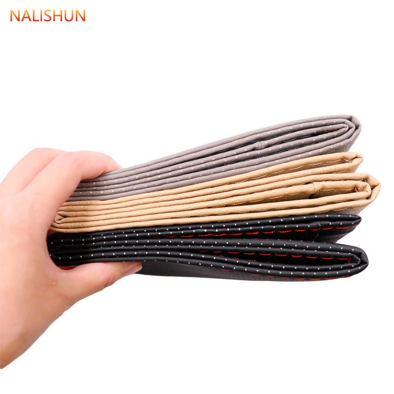 Steering Nonslip Car Wheel Cover Handsewn Sweatabsorbing Leather Fit Universal