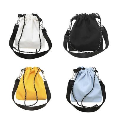 Stylish Women's Messenger Bag Drawstring Shoulder Bag Nylon Crossbody Bags