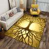 Golden Tree of Life Design Suitable As a Non-slip Mat for the Living Room or Bedroom Sofa