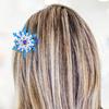 Snowflake Barrettes Studded Christmas Glitter Elegant Snowflake Hair Clip Christmas for Women, Snowflake