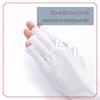 UV-Blocking Half-Finger Gloves for Nail Salons - Protects Against Phototherapy and Radiation 
