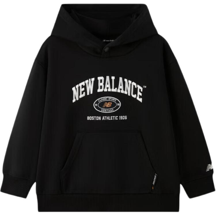 New Balance Kids Sweatshirts Hooded Thickened 7CG1E093-BK 120