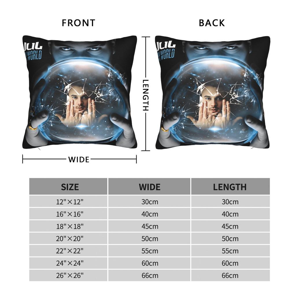 Pillow Cover Rapper Jul Retro Trendy Pillow Case For Couch Sofa Bedroom Pillowcases