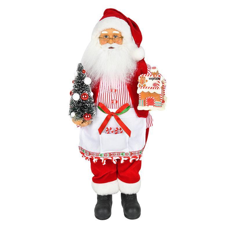 Santa Claus & Grandma Christmas Tree and Window Ornaments Decoration