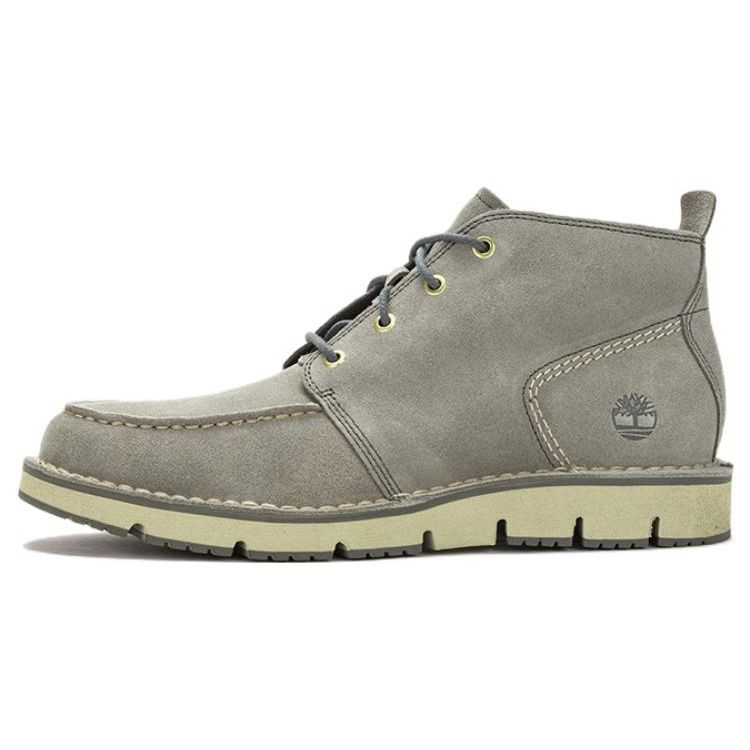 Timberland Men s Westmore Moc Toe Chukka Boot Medium Grey Nubuck A5YF3W 43.5