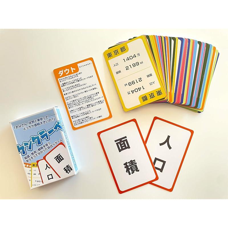 Kenklabe: A card and board game that's fun and educational, using knowledge, guesswork, and strategy to compare prefectures!