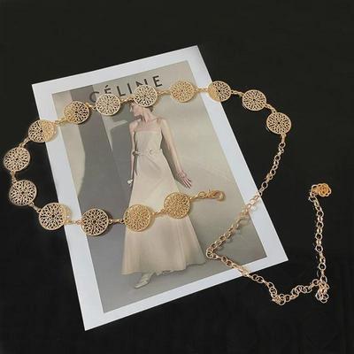 Women's Korean Style Metal Belt for Summer Dresses - Trendy Chain Accessory