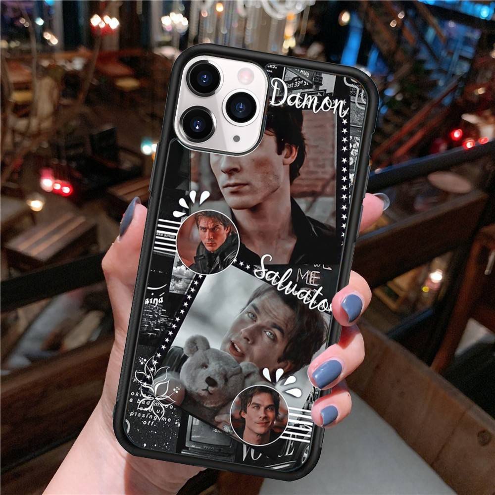 

Защитный чехол для телефона Damon Salvatore из «Дневников вампира» PC+TPU для iPhone 17 16 Pro Max 15 Plus 14 13 12 11 iPhone 14